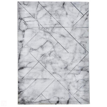 Craft 23495 Modern Geometric Checkered Soft Textured Ivory/Silver-Think Rugs-Rug Love - The Most Loved Rug Store